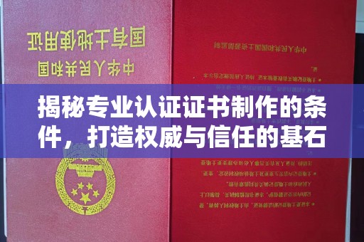 贡山揭秘专业认证证书制作的条件，打造权威与信任的基石